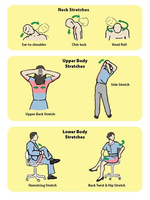 Visual Guide to Office Stretches